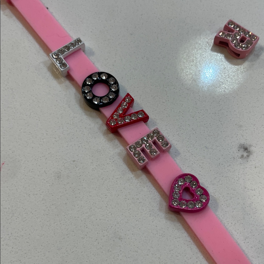 Charm Bracelet With Alphabet Charms